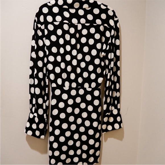 Zara limited edition polka dot wrap over mini dress - Picture 6 of 6